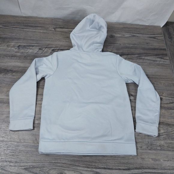 Under Armour Storm Sweatshirt Youth Medium Hoodie Cold Gear Gray Pullover Logo - Picture 6 of 6